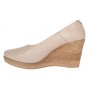 Pantofi dama Bej Casual din piele naturala cu talpa tip pana P3550BEJ